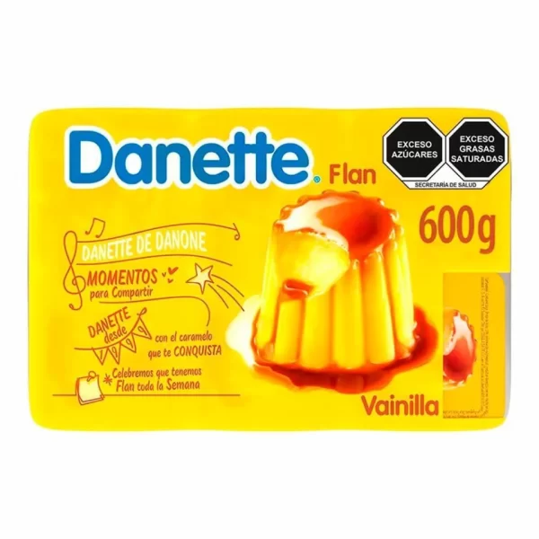 Flan Danette sabor vainilla 6 pzas de 100 g c/u